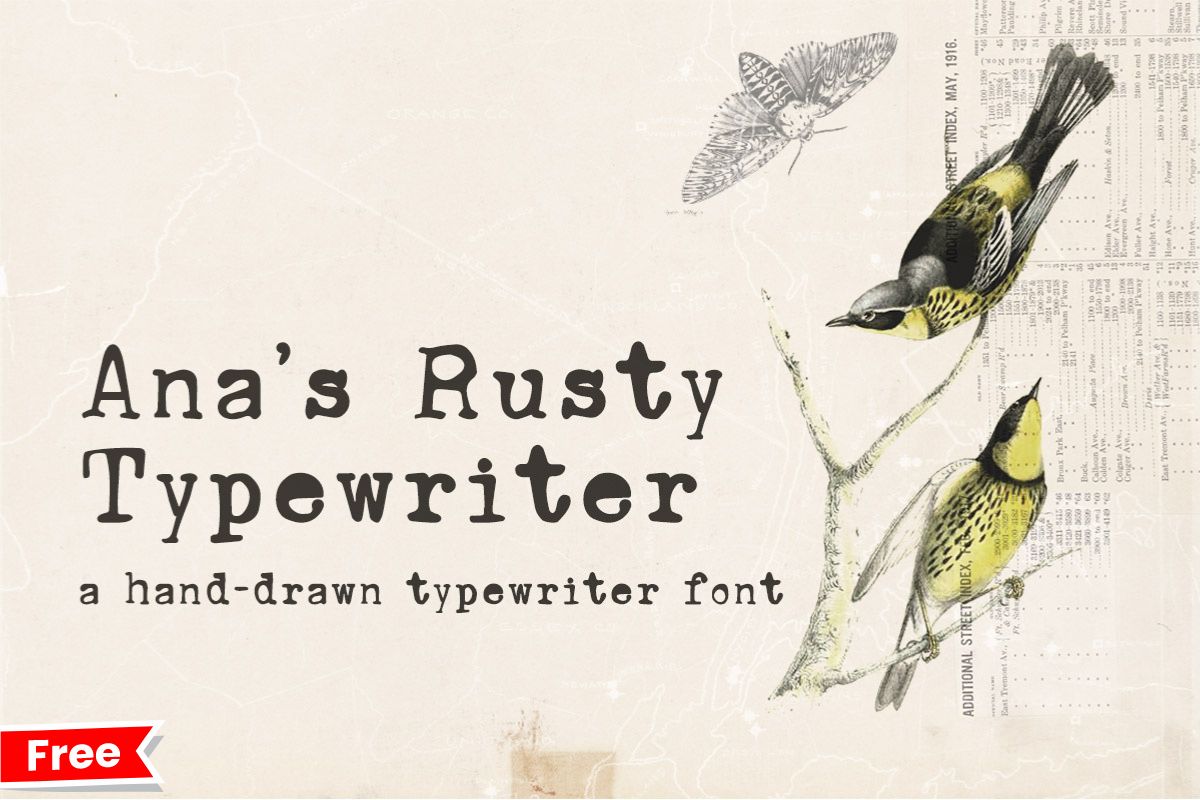 Anas Rusty Typewriter Font