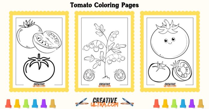 Tomato Coloring Pages