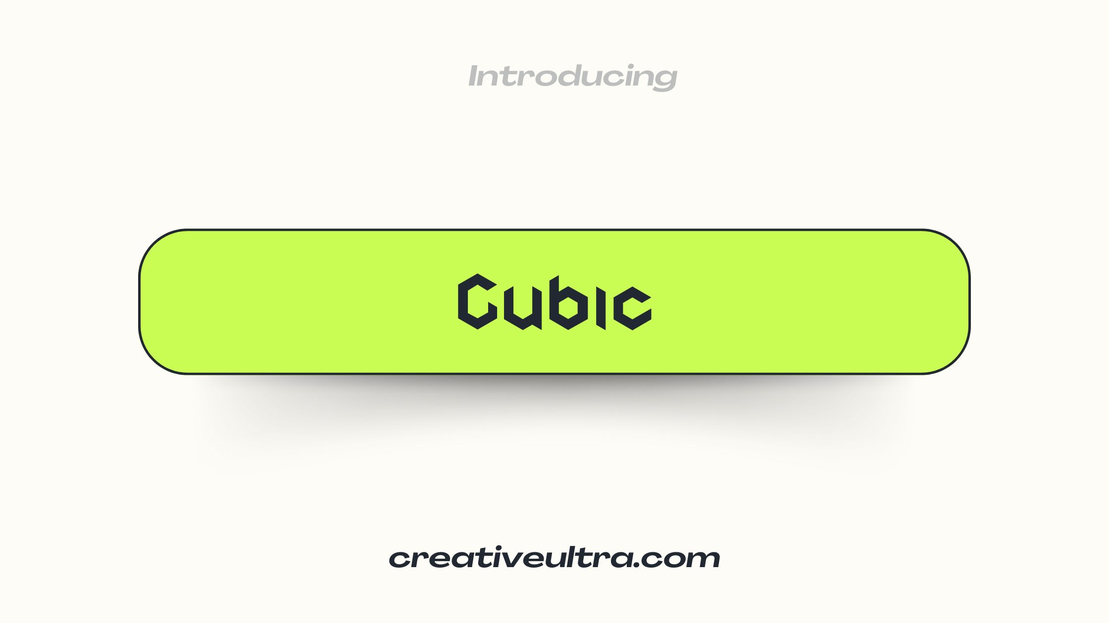Cubic Font