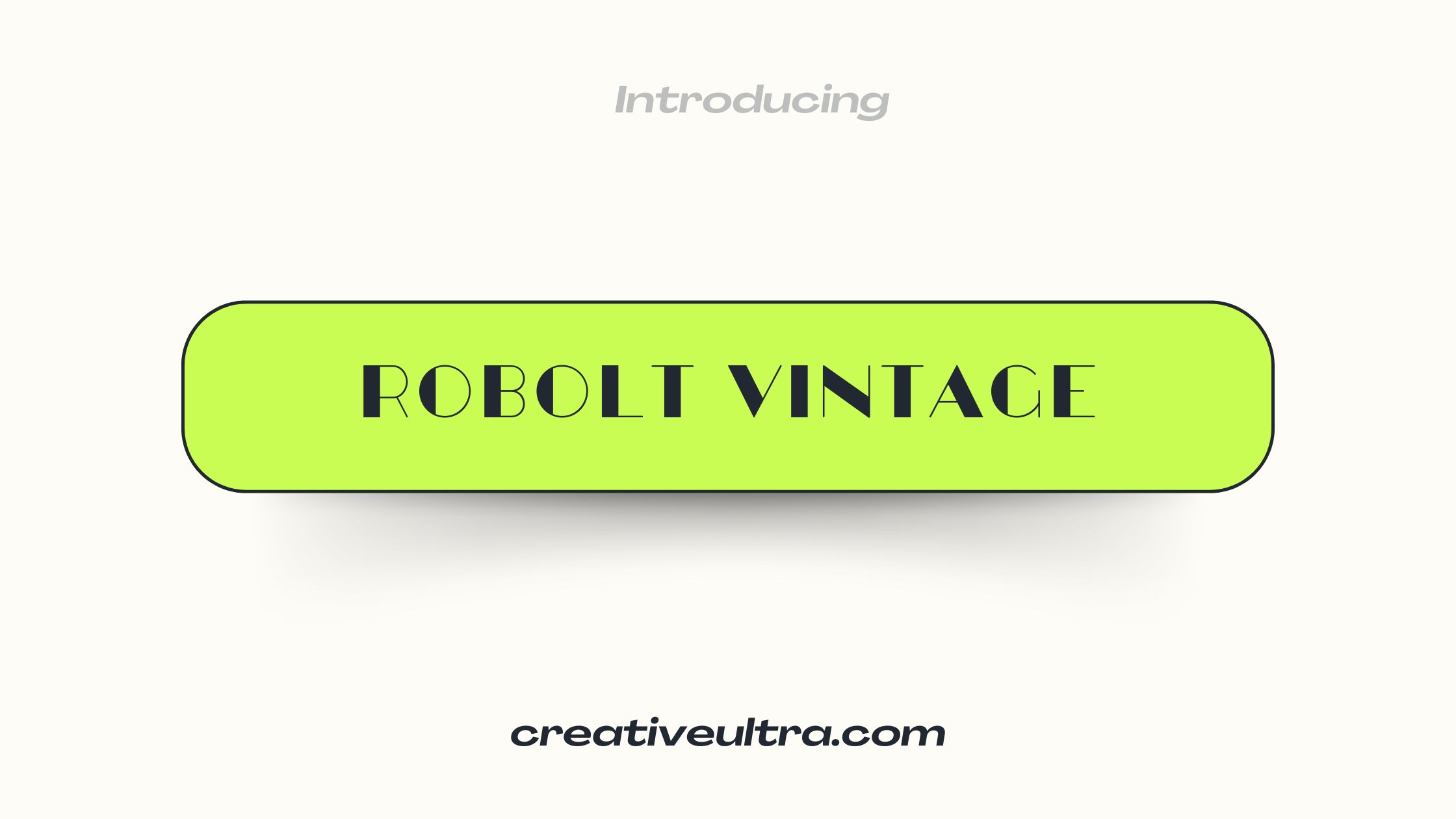 Robolt Vintage Font