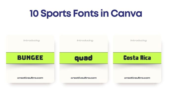 10 Sports Fonts in Canva