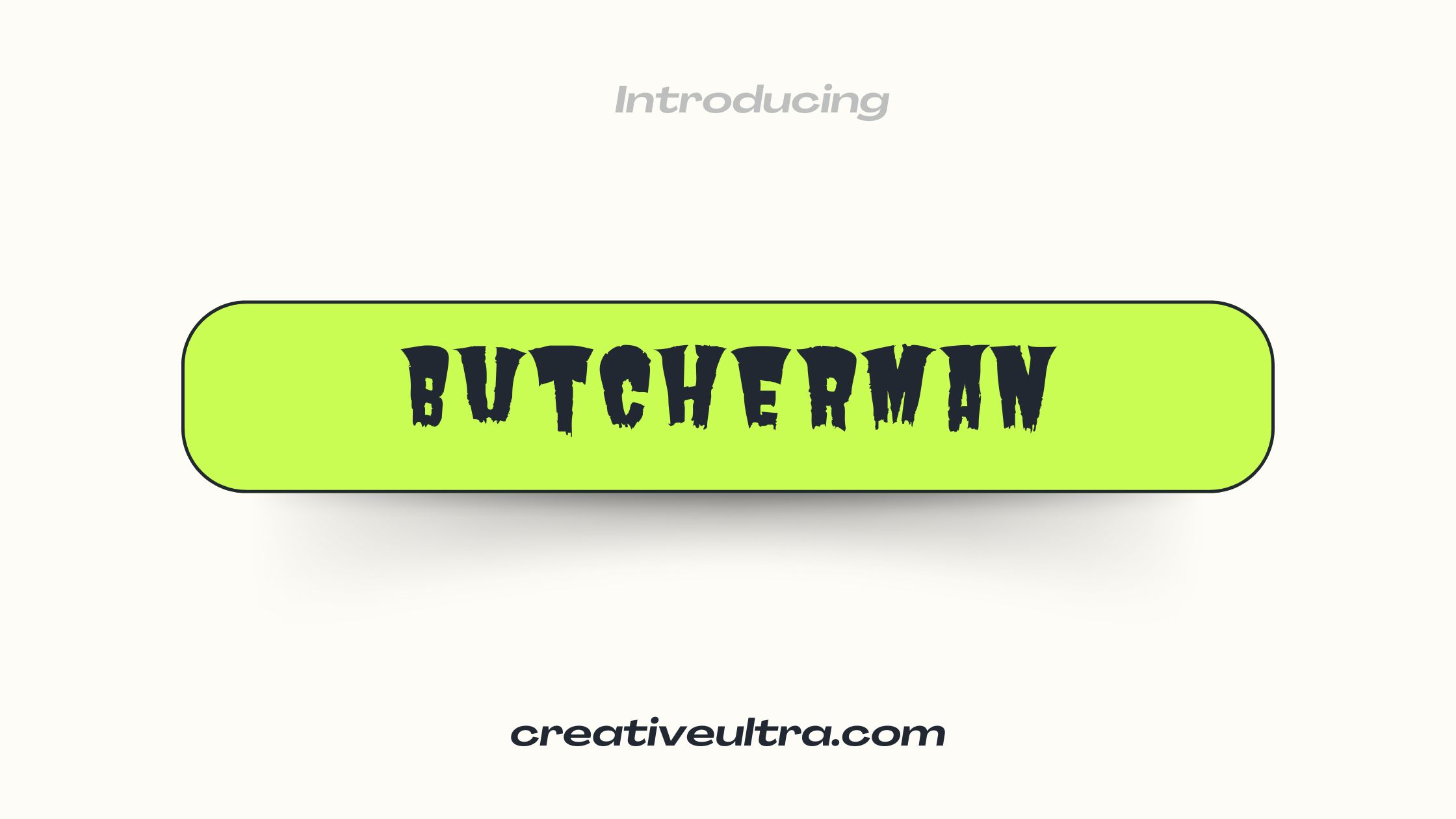 Butcherman Font