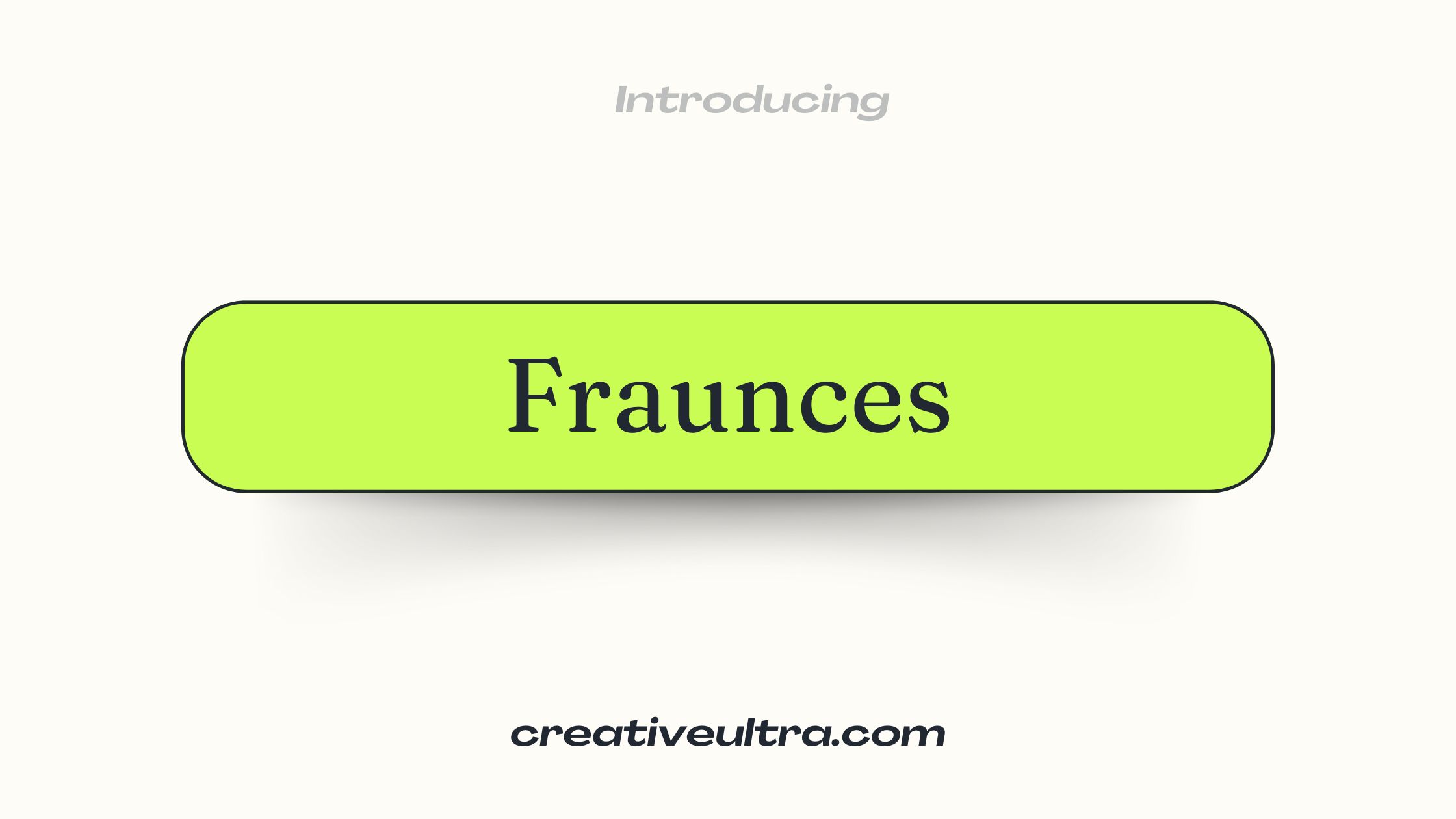 Fraunces Font