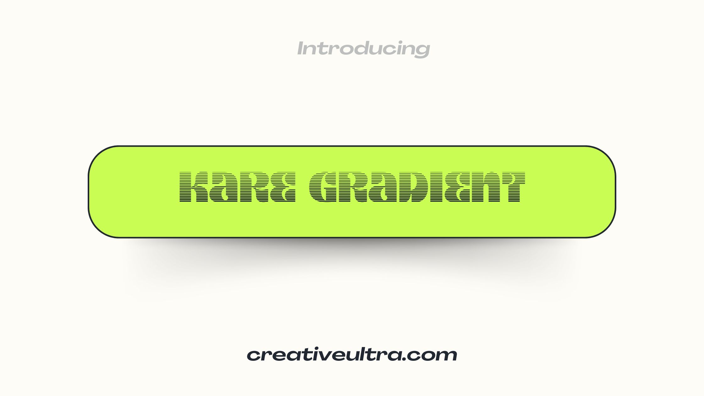 Kare Gradient Font