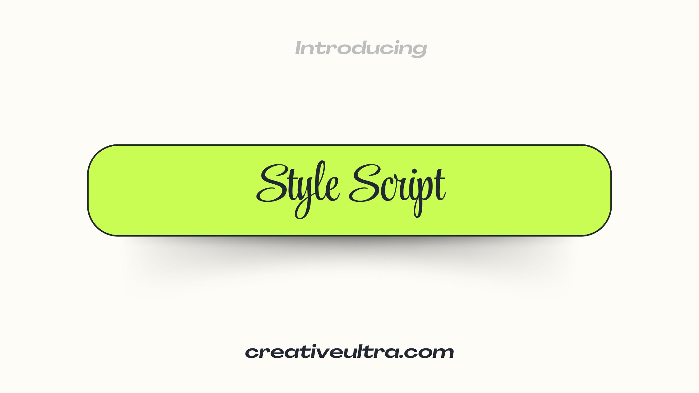 Style Script Font