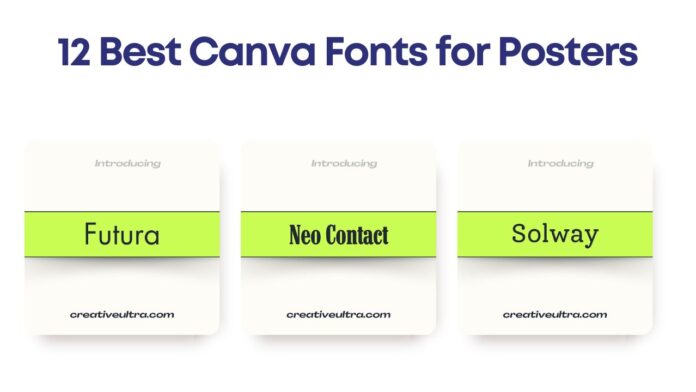 12 Best Canva Fonts for Posters