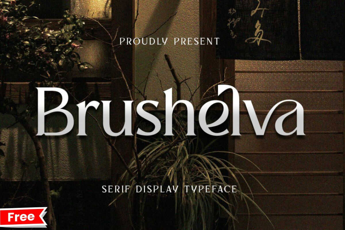 Brushelva Display Font