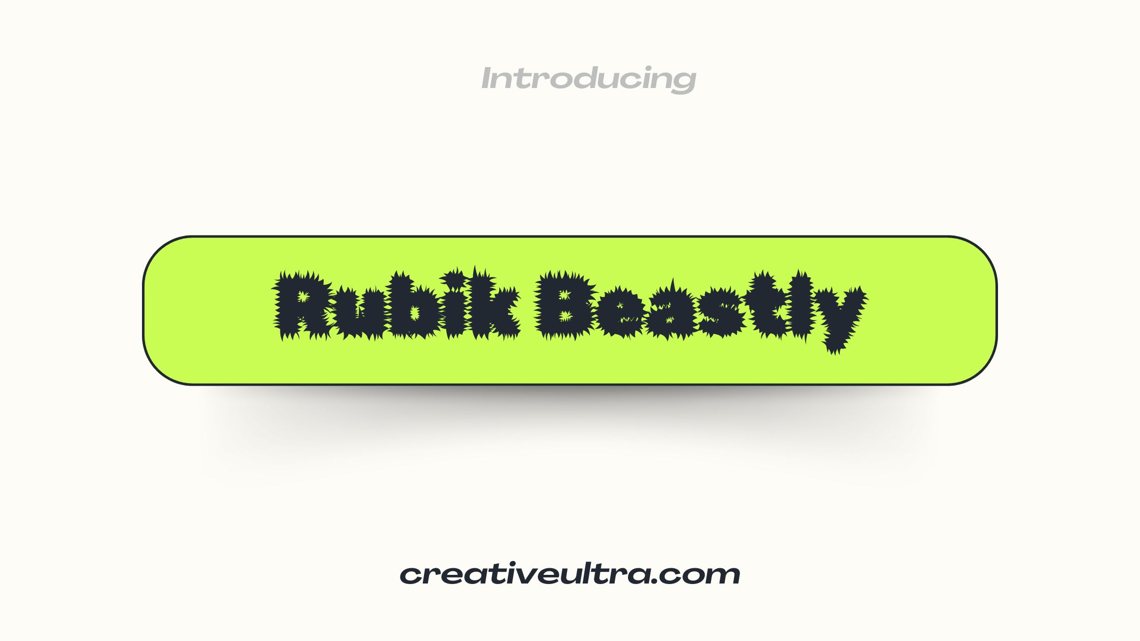 Rubik Beastly Font