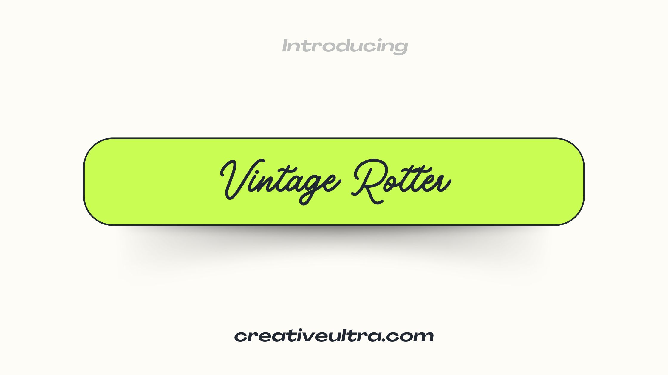 Vintage Rotter Font