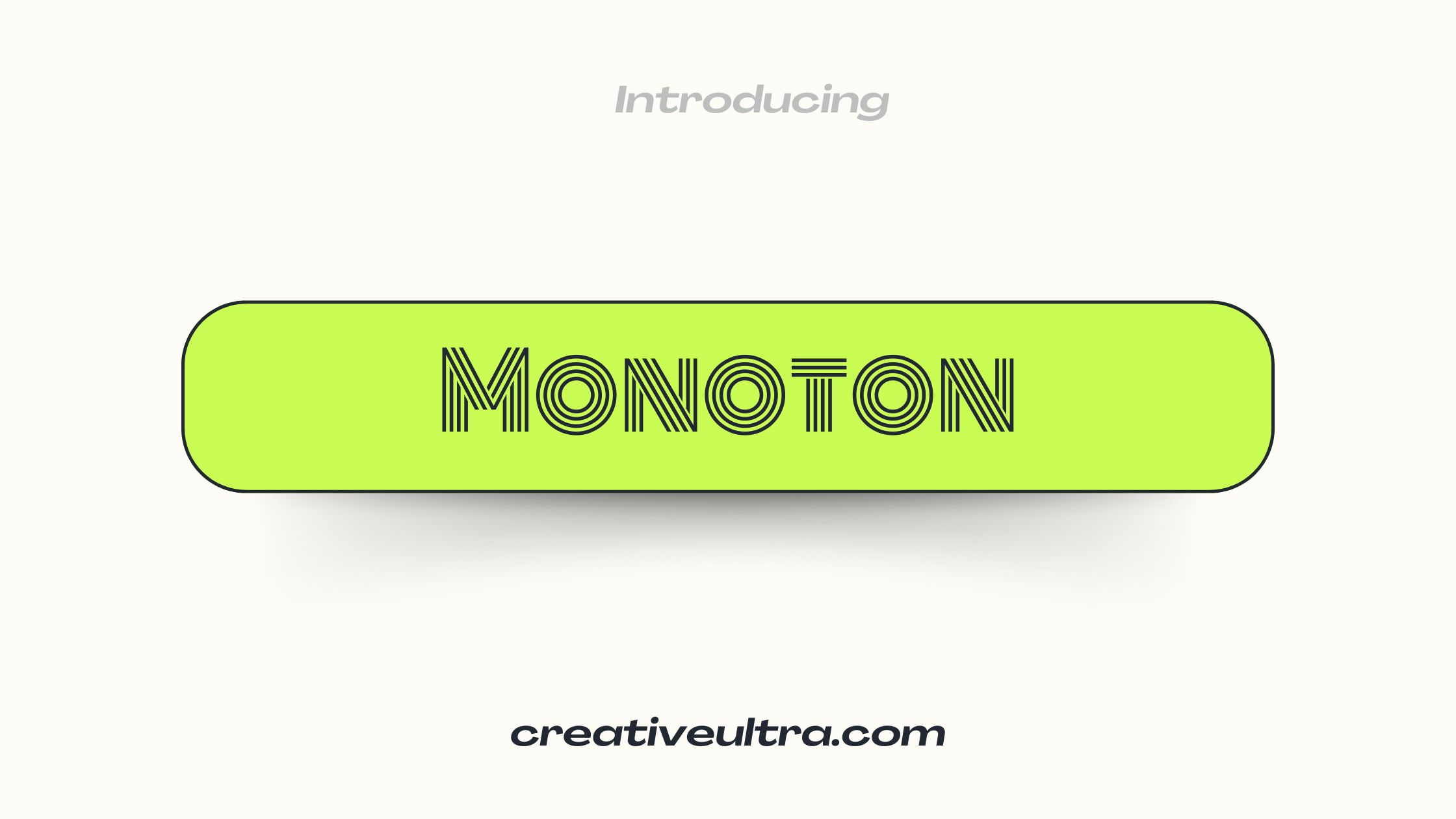 Monoton Font