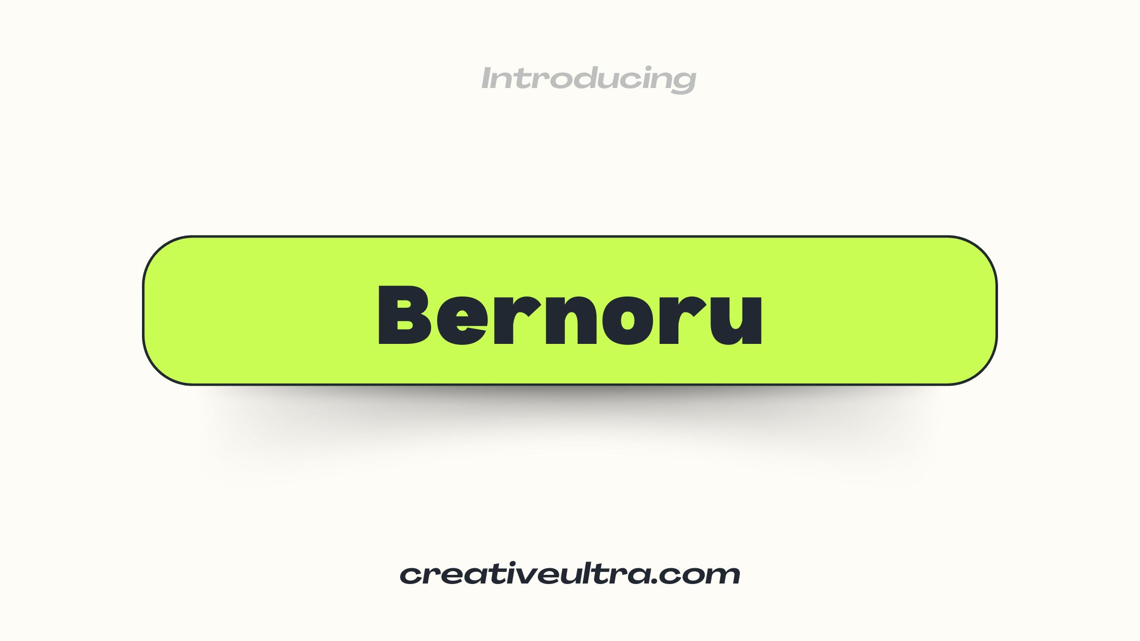 Bernoru Font