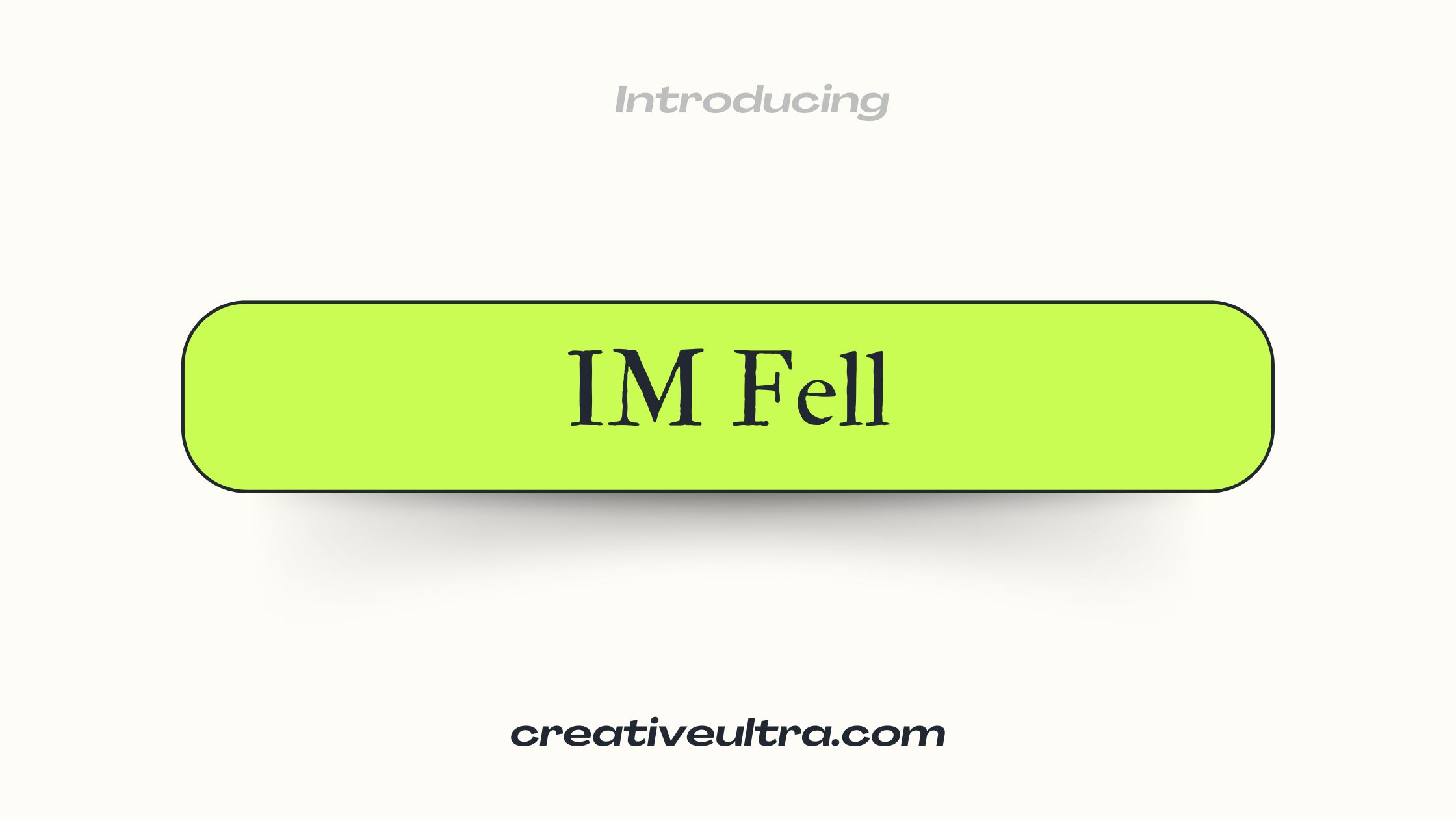IM Fell Font