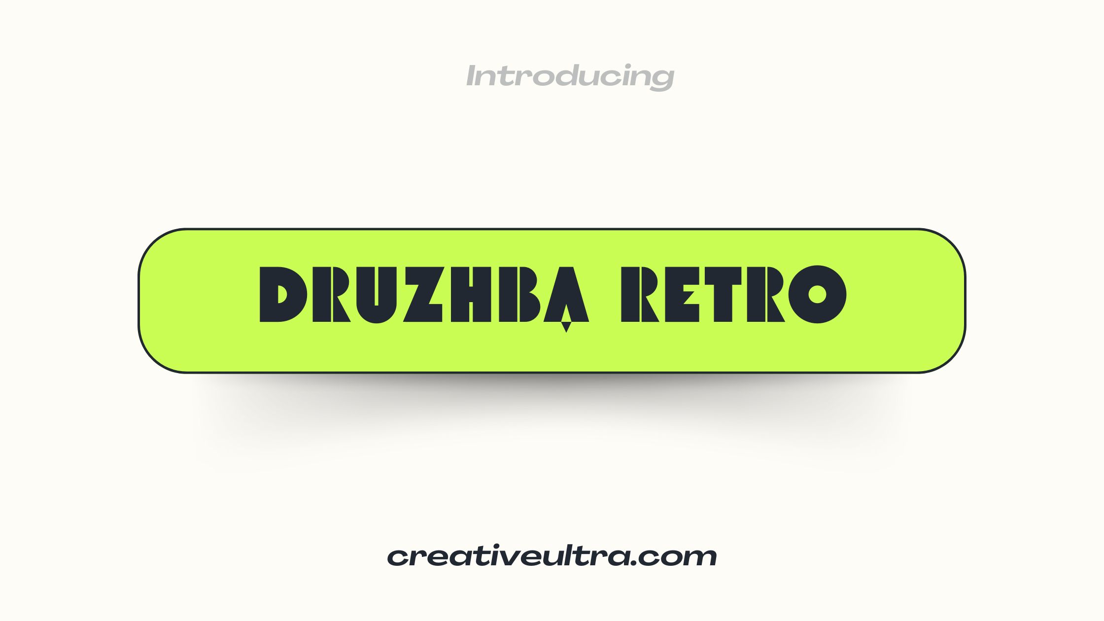 Druzhba Retro Font