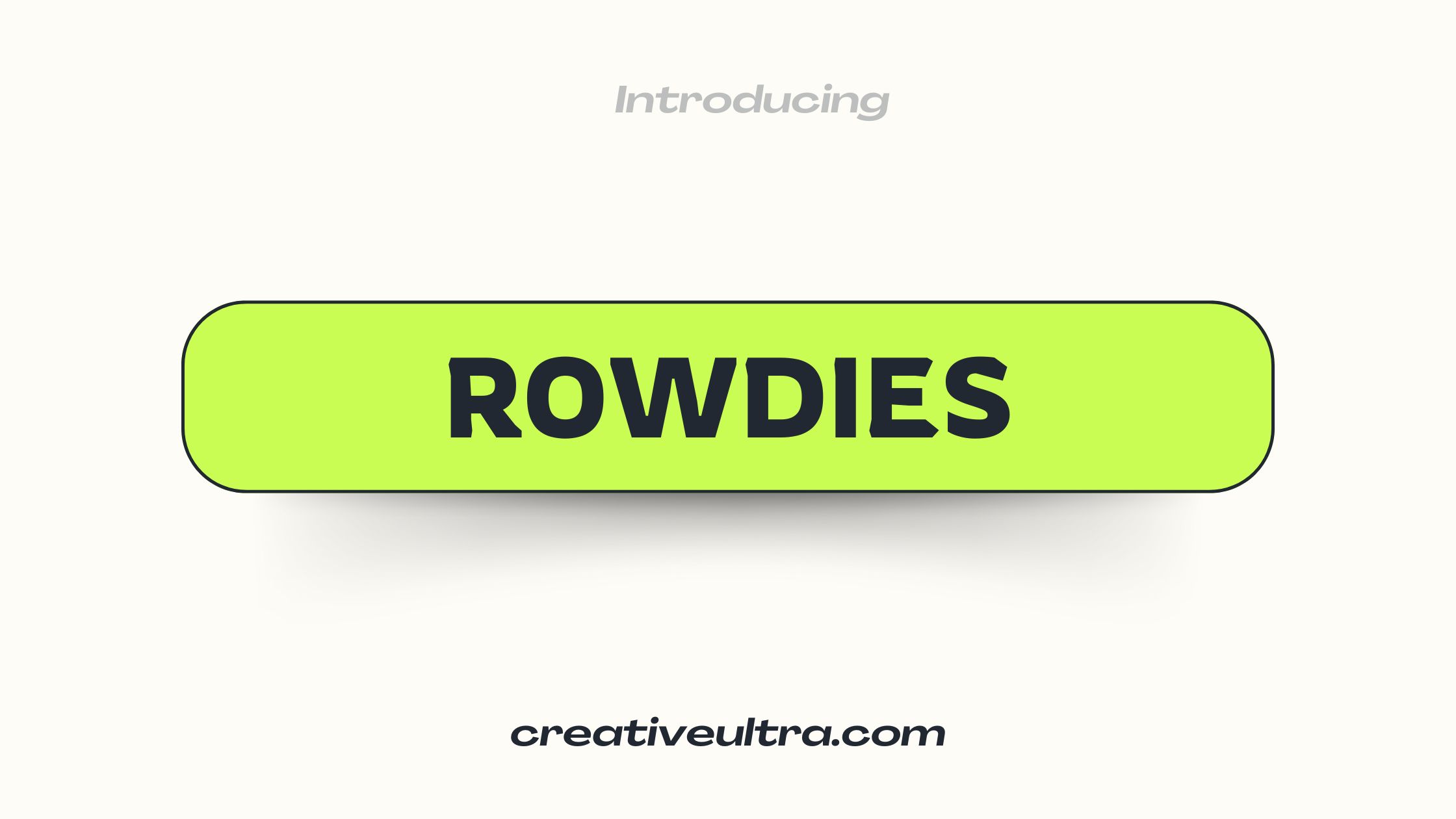 Rowdies Font