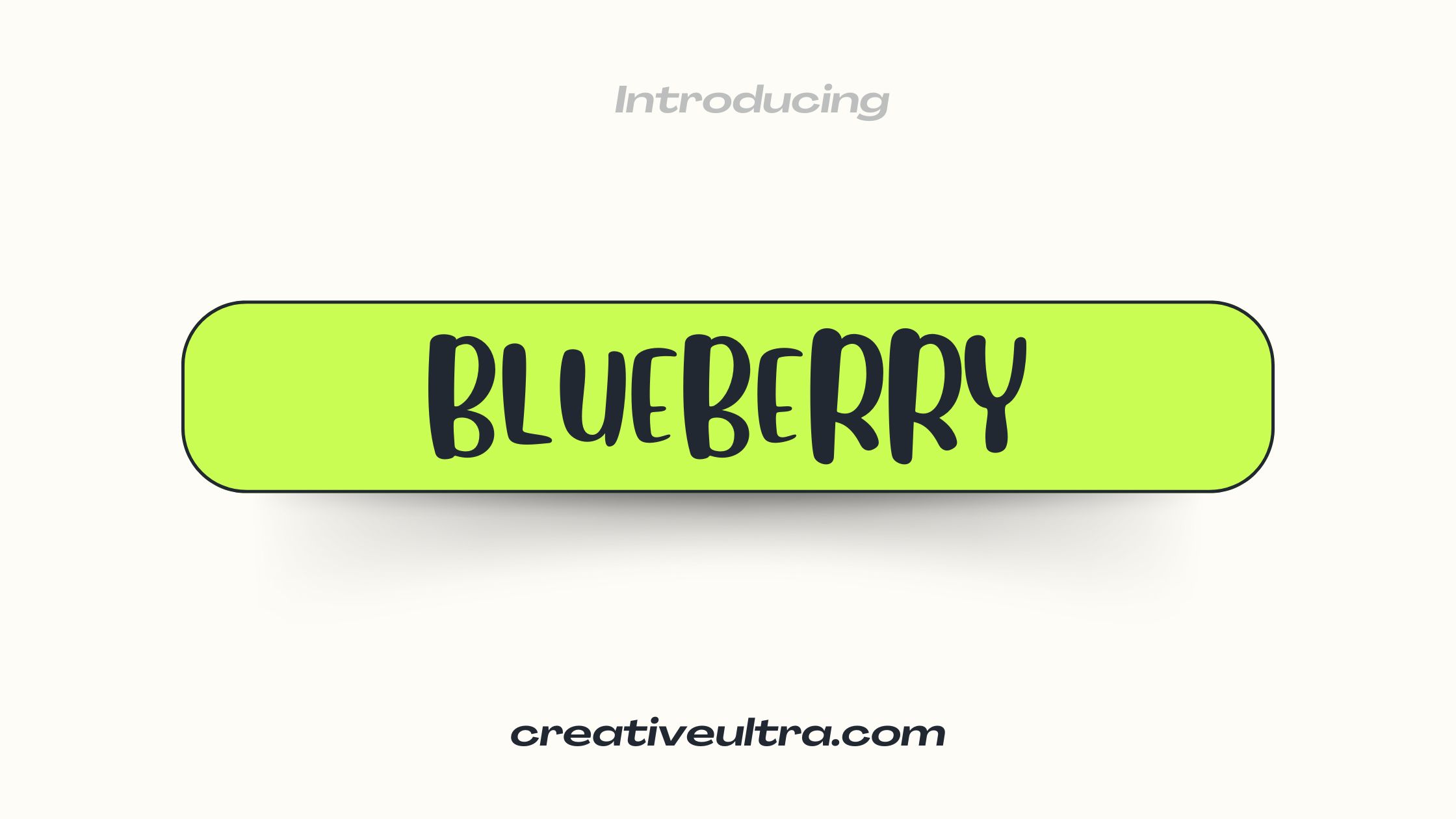 Blueberry Font
