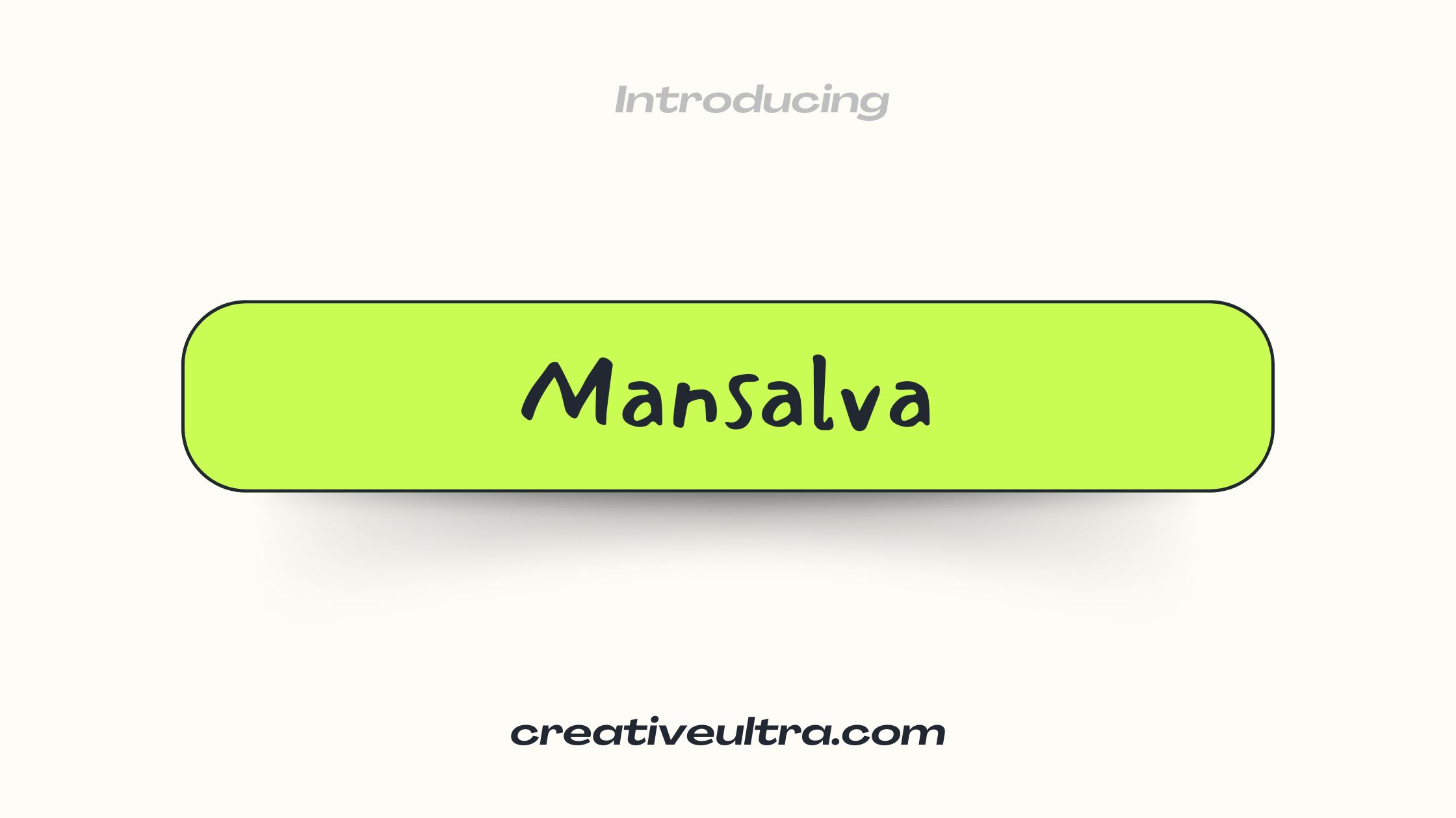 Mansalva Font