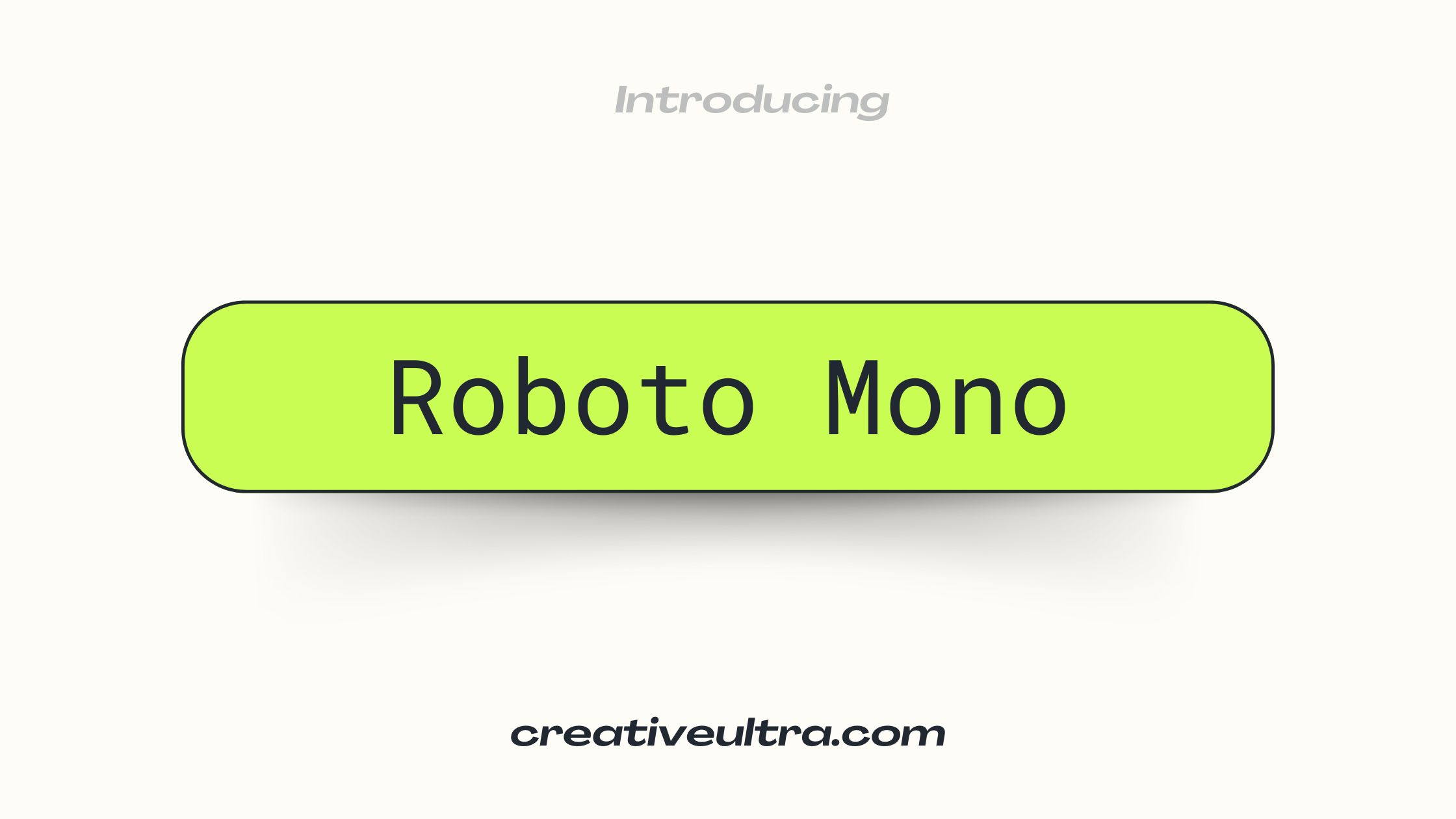 Roboto Mono Font