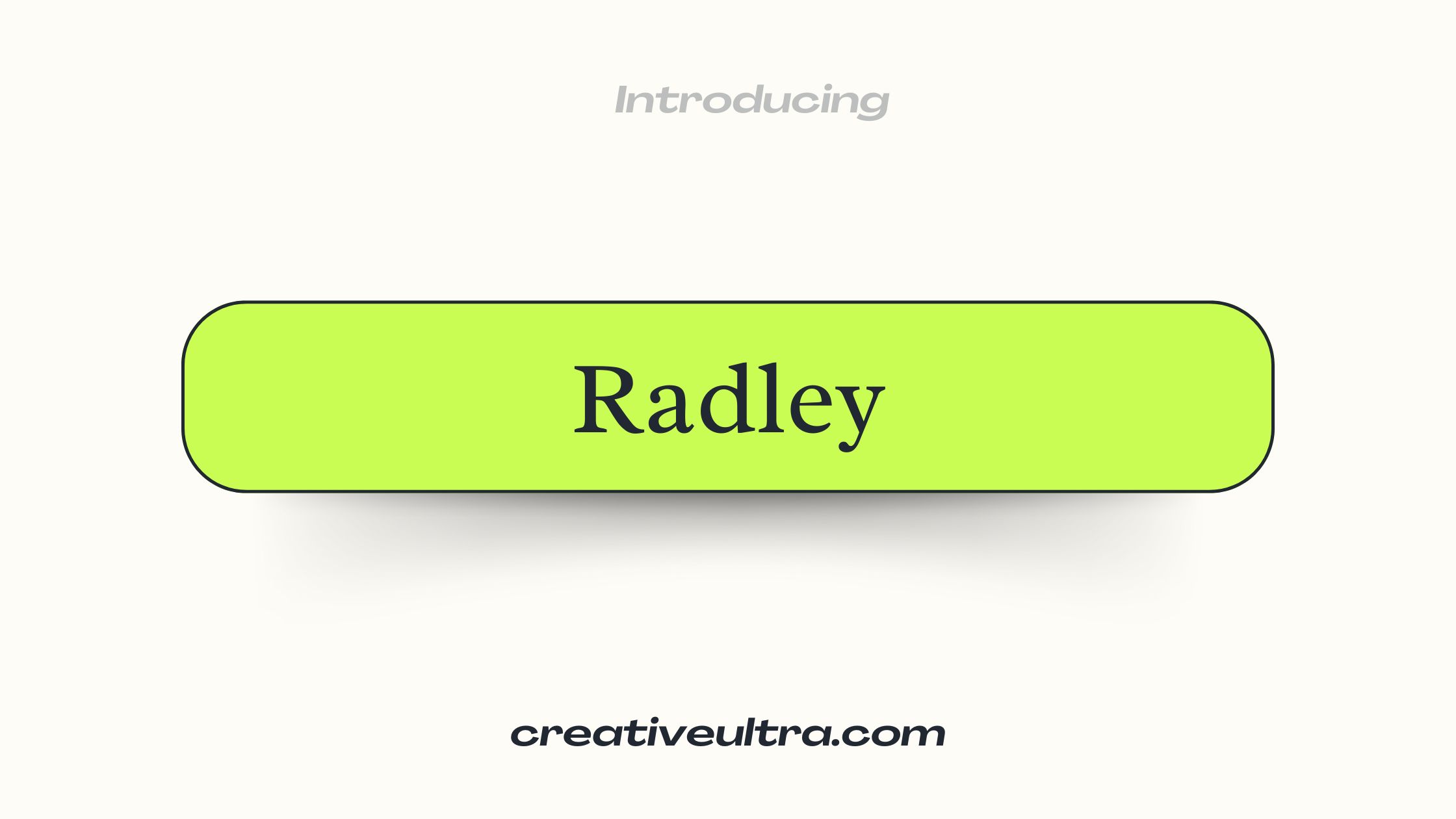 Radley Font