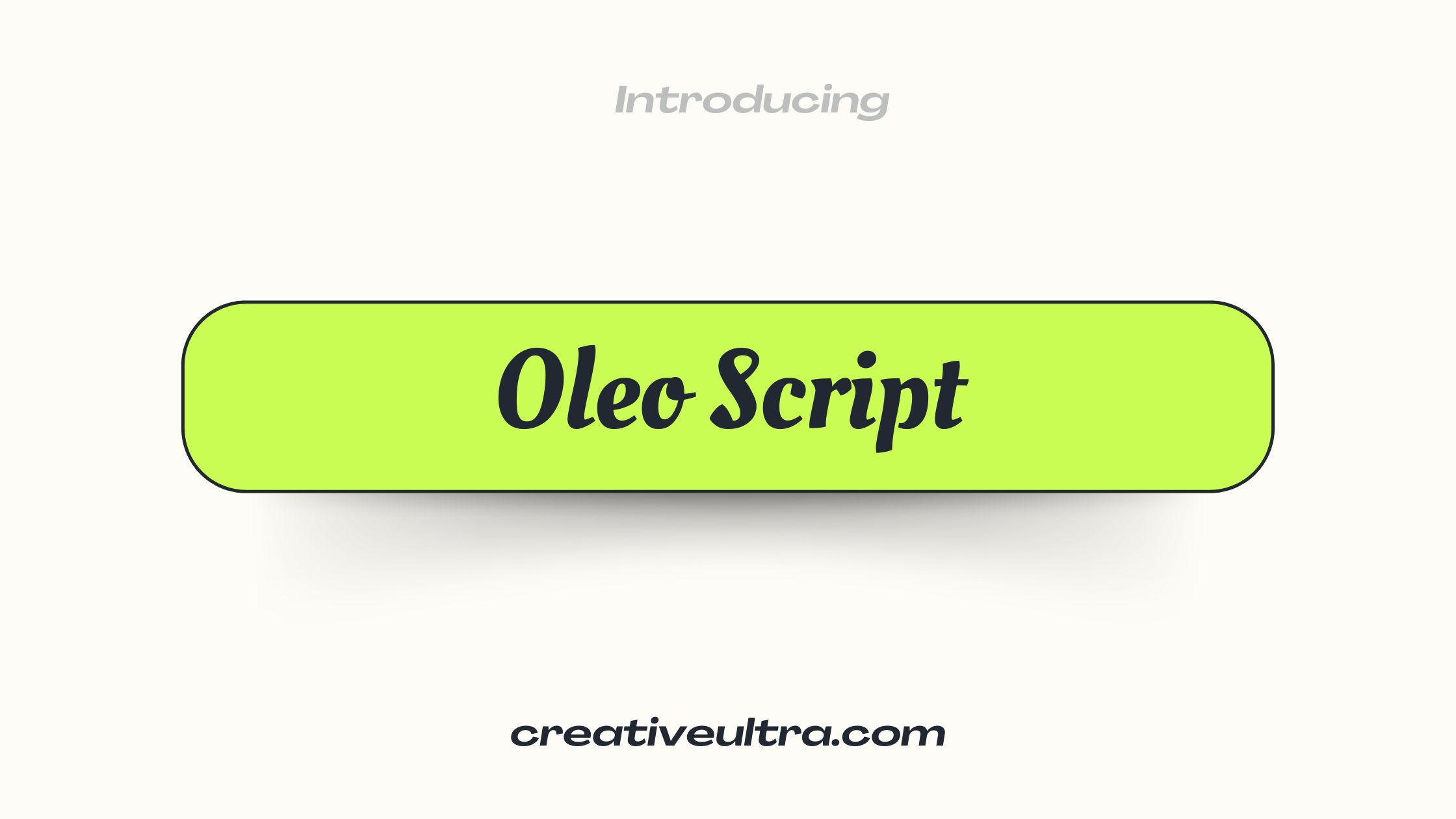 Oleo Script Font