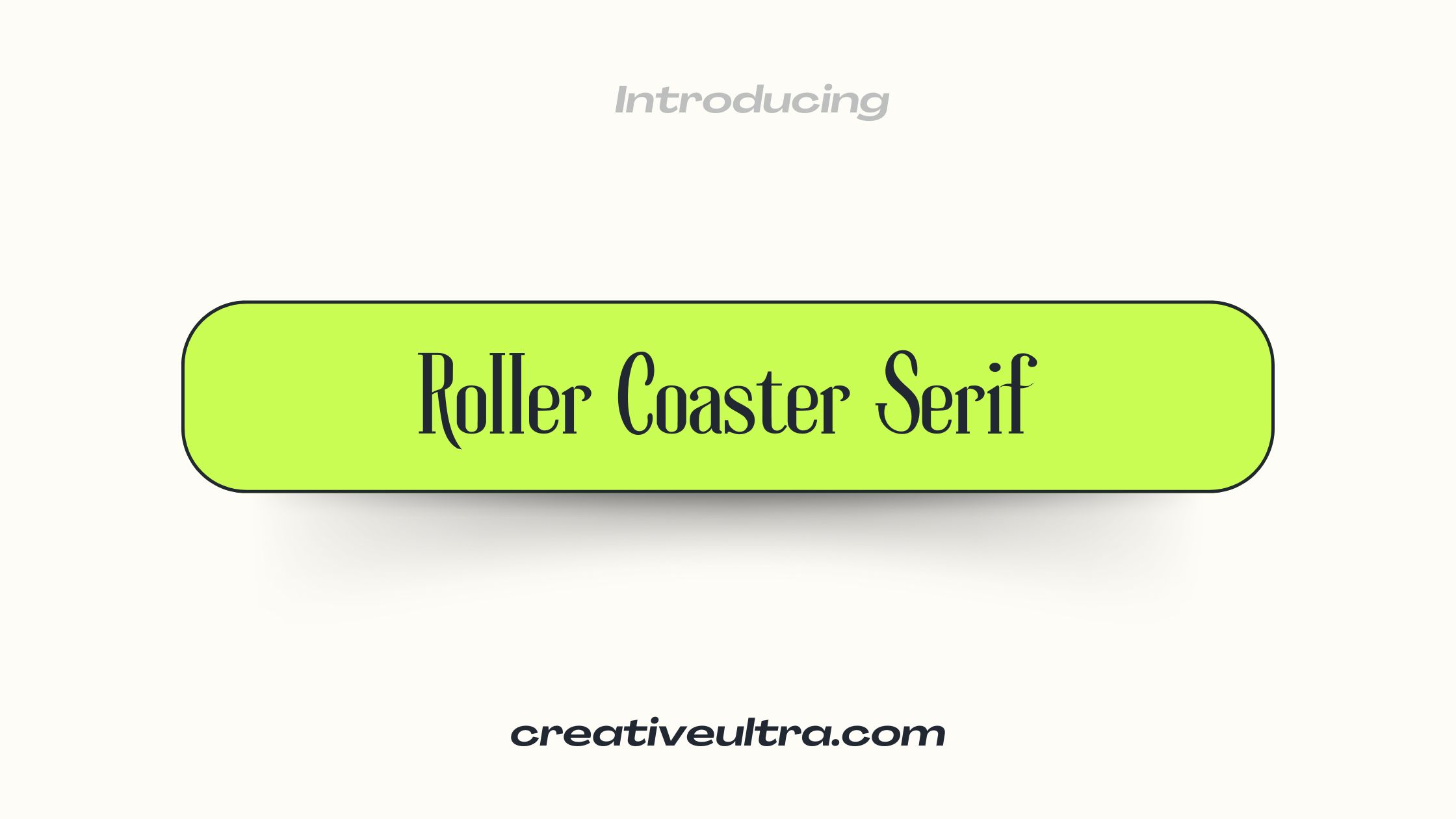 Roller Coaster Serif Font