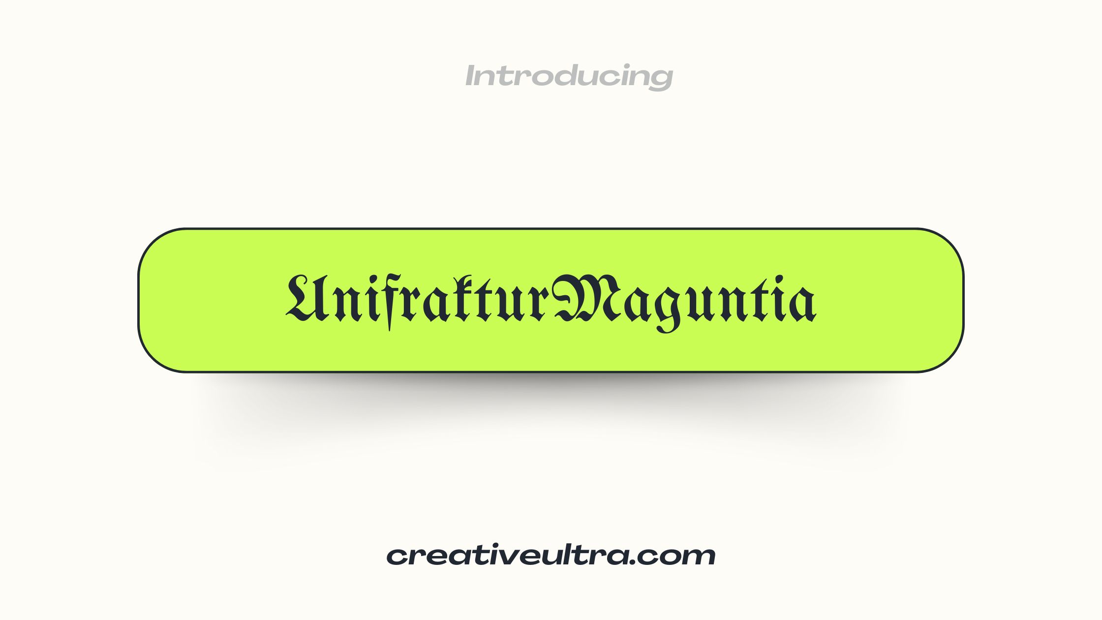 UnifrakturMaguntia Font