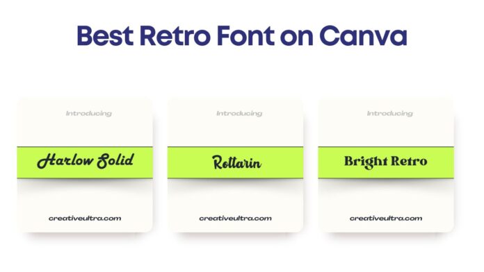 Best Retro Font on Canva