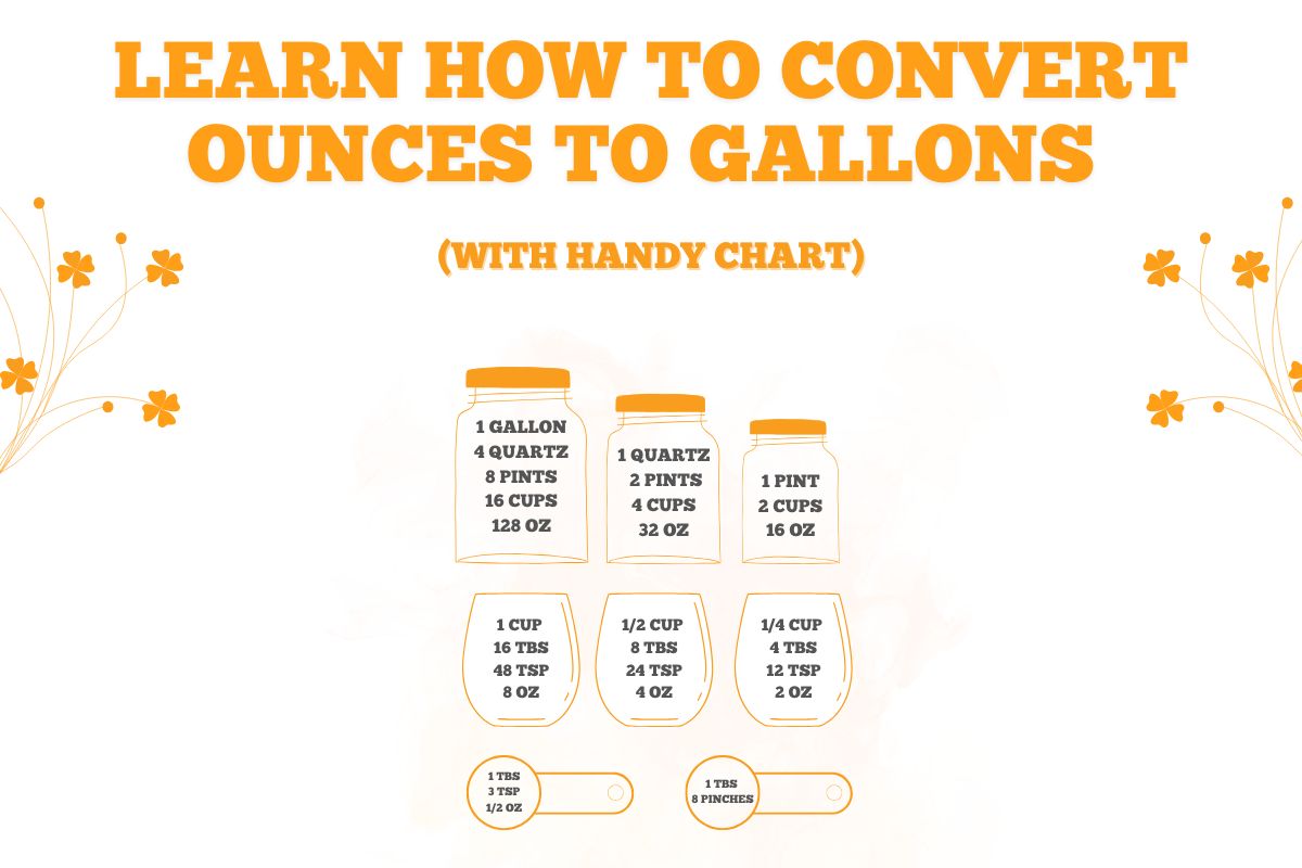 How To Convert Ounces To Gallons 💧 (With Handy Chart)