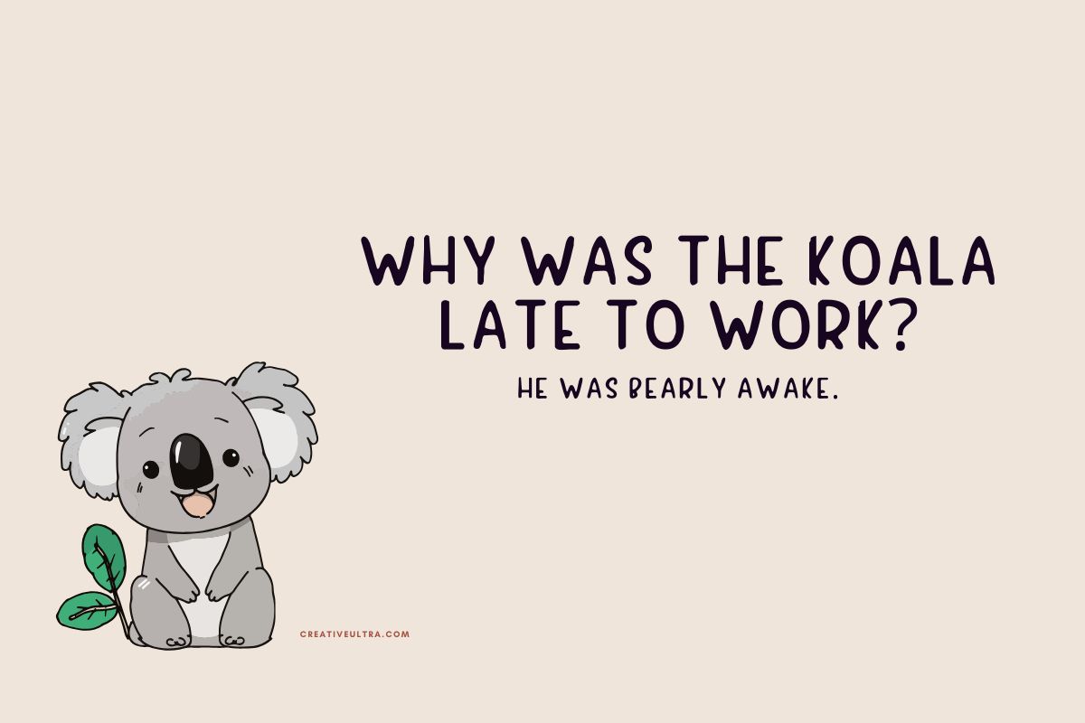 Why was the koala late to work