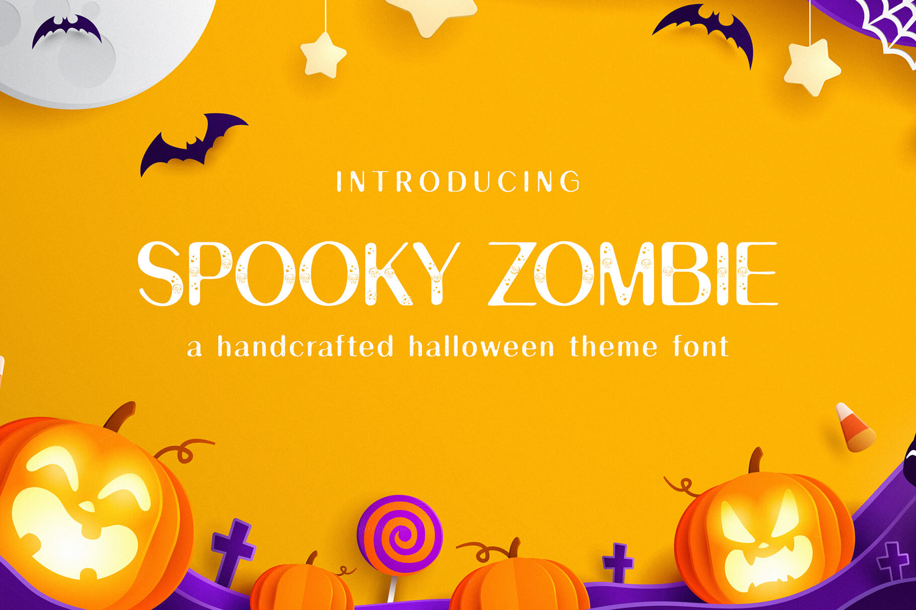Spooky Zombie Display Font