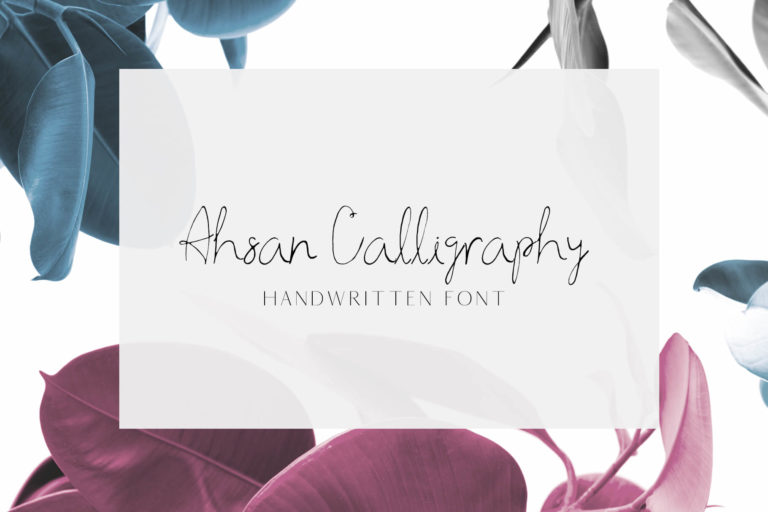 Ahsan Calligraphy Font