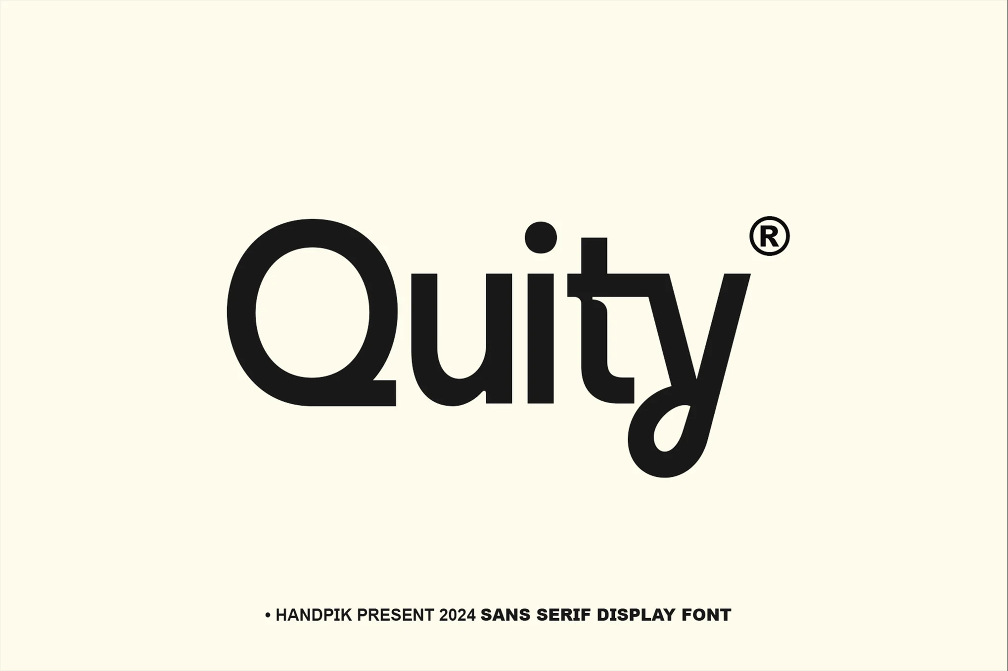 Quity Sans-Serif Display Font