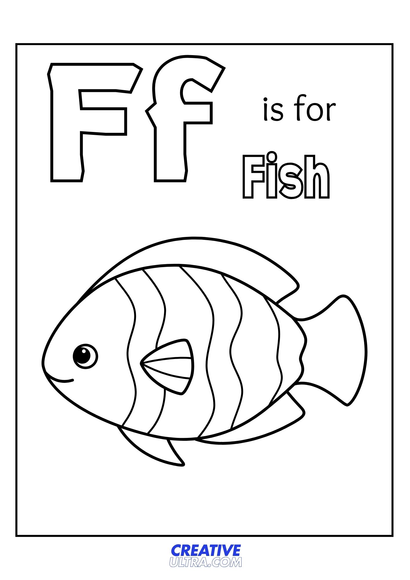 Fish Coloring Page