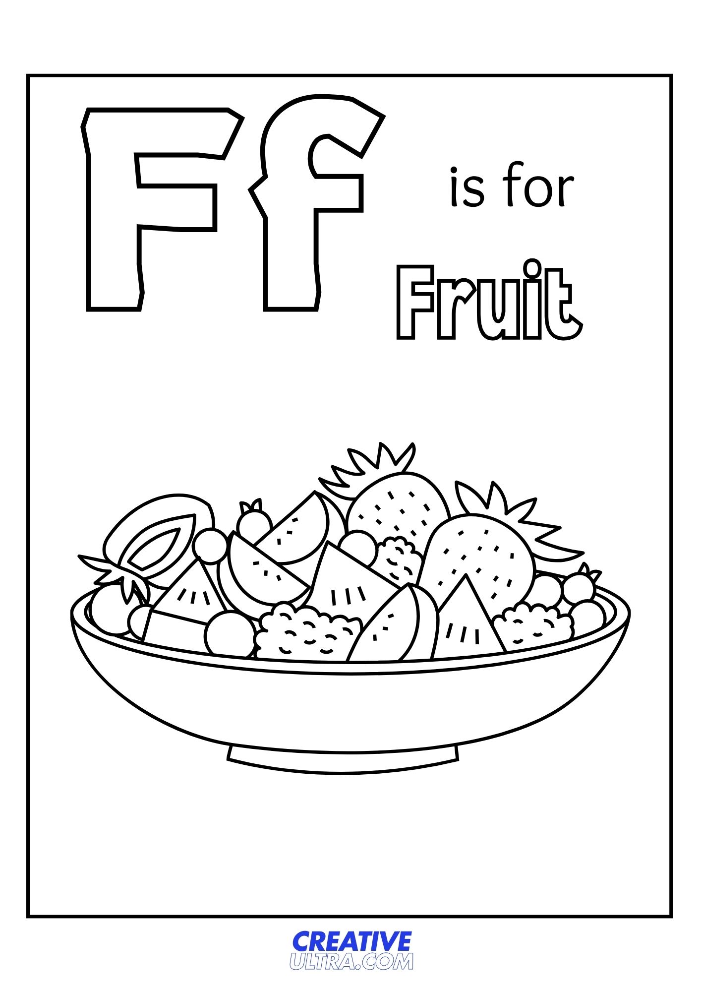 Fruit Coloring Page