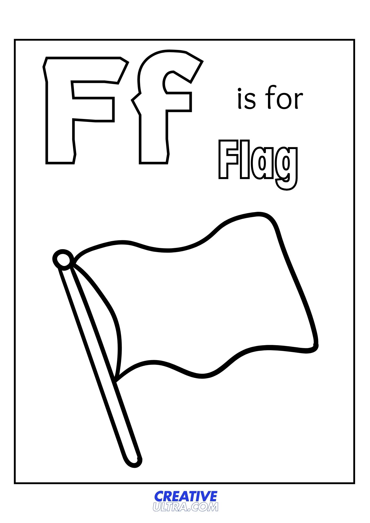 Flag Coloring Page