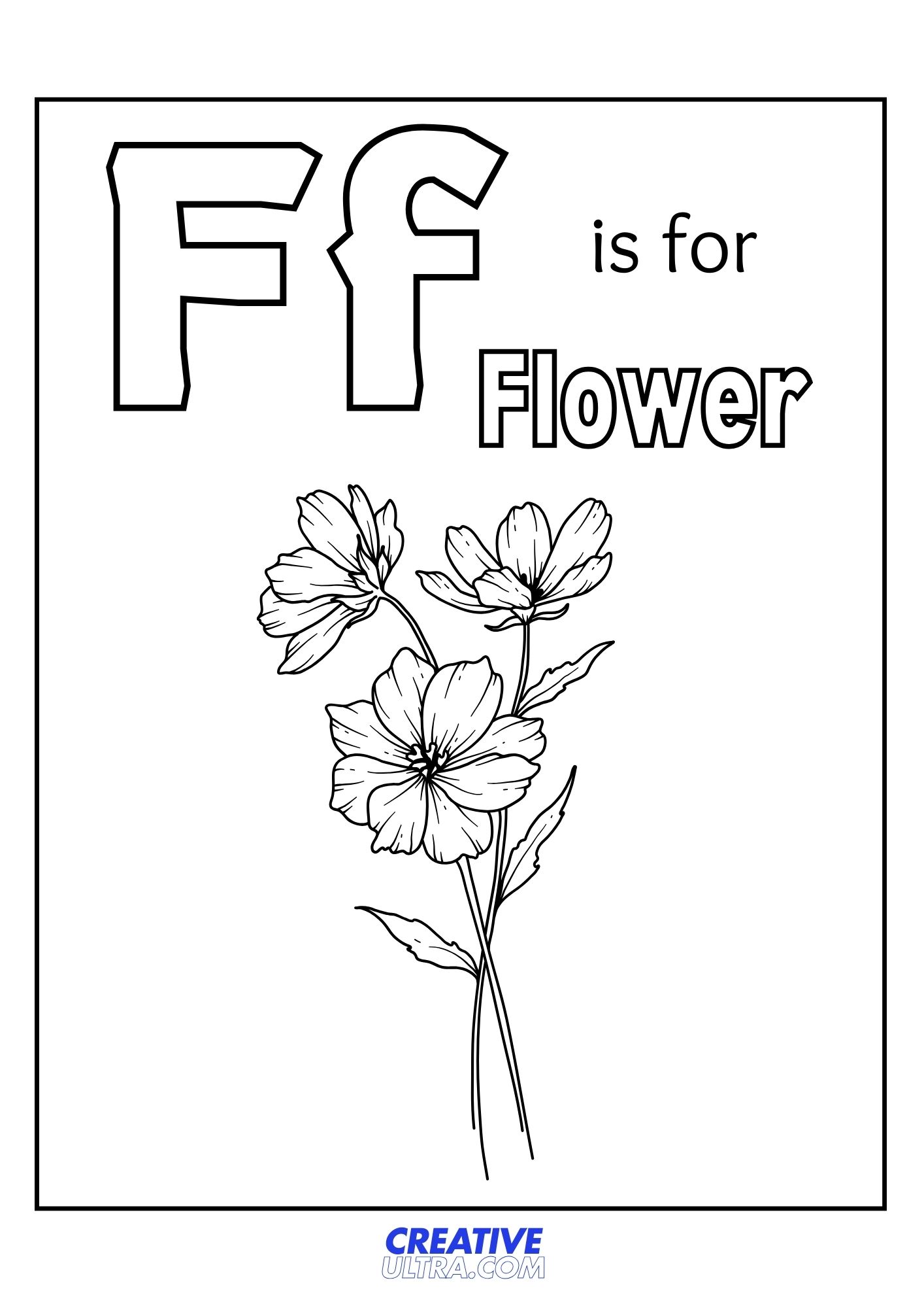 Flower Coloring Page