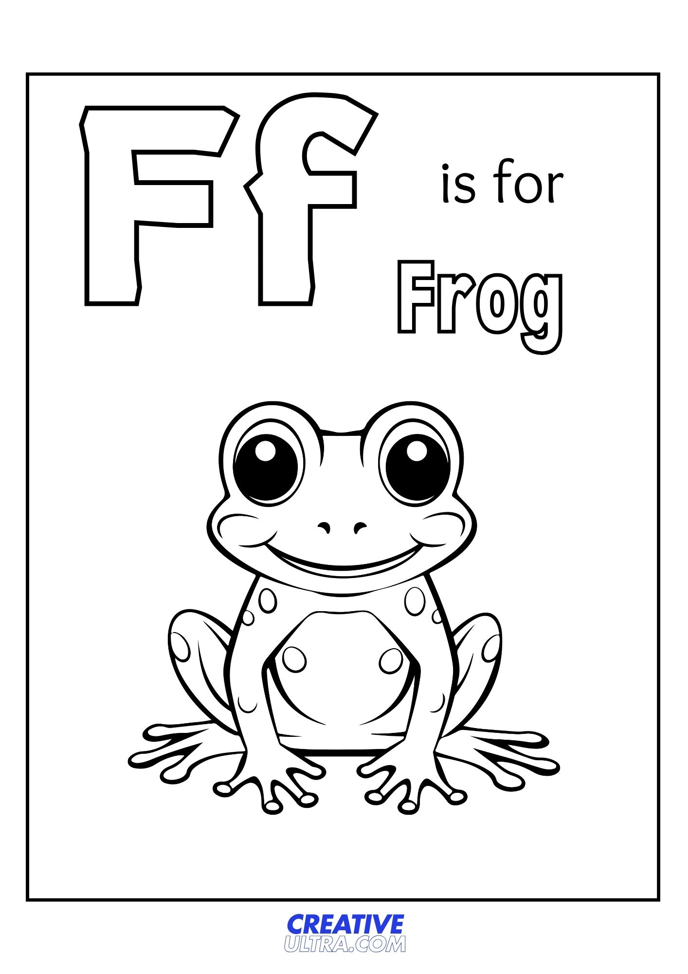 Frog Coloring Page