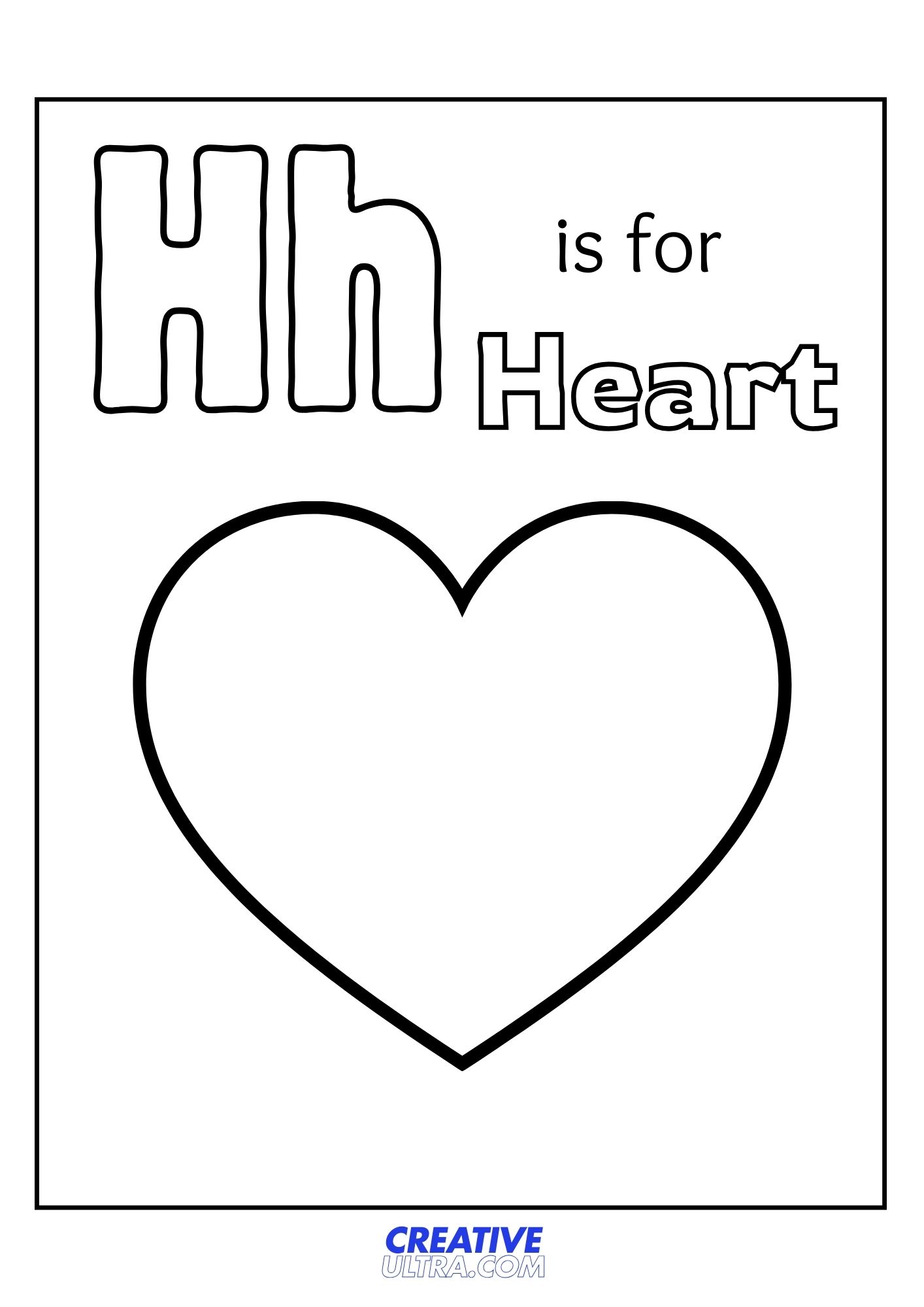 Heart Coloring Page