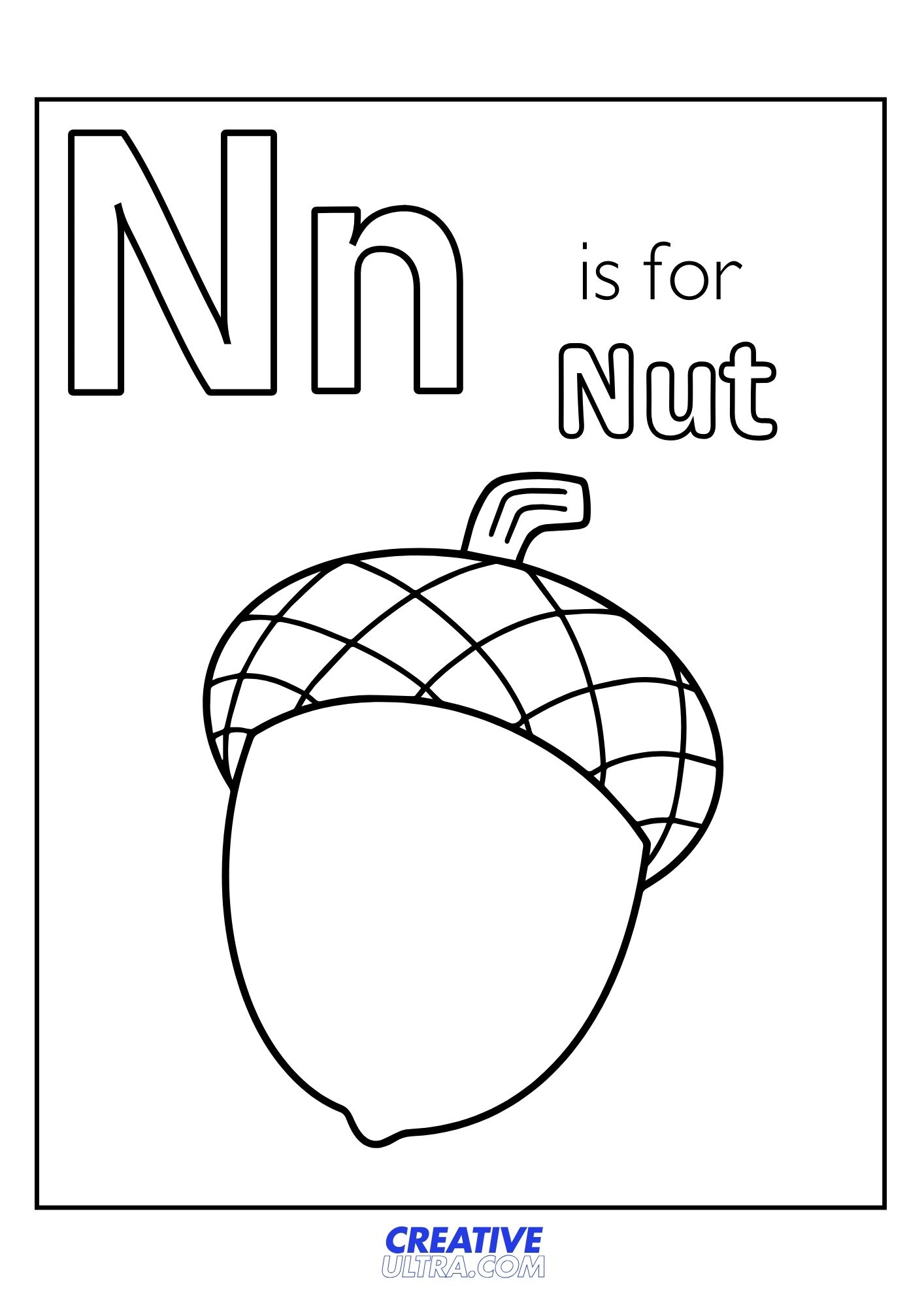Nut Coloring Page