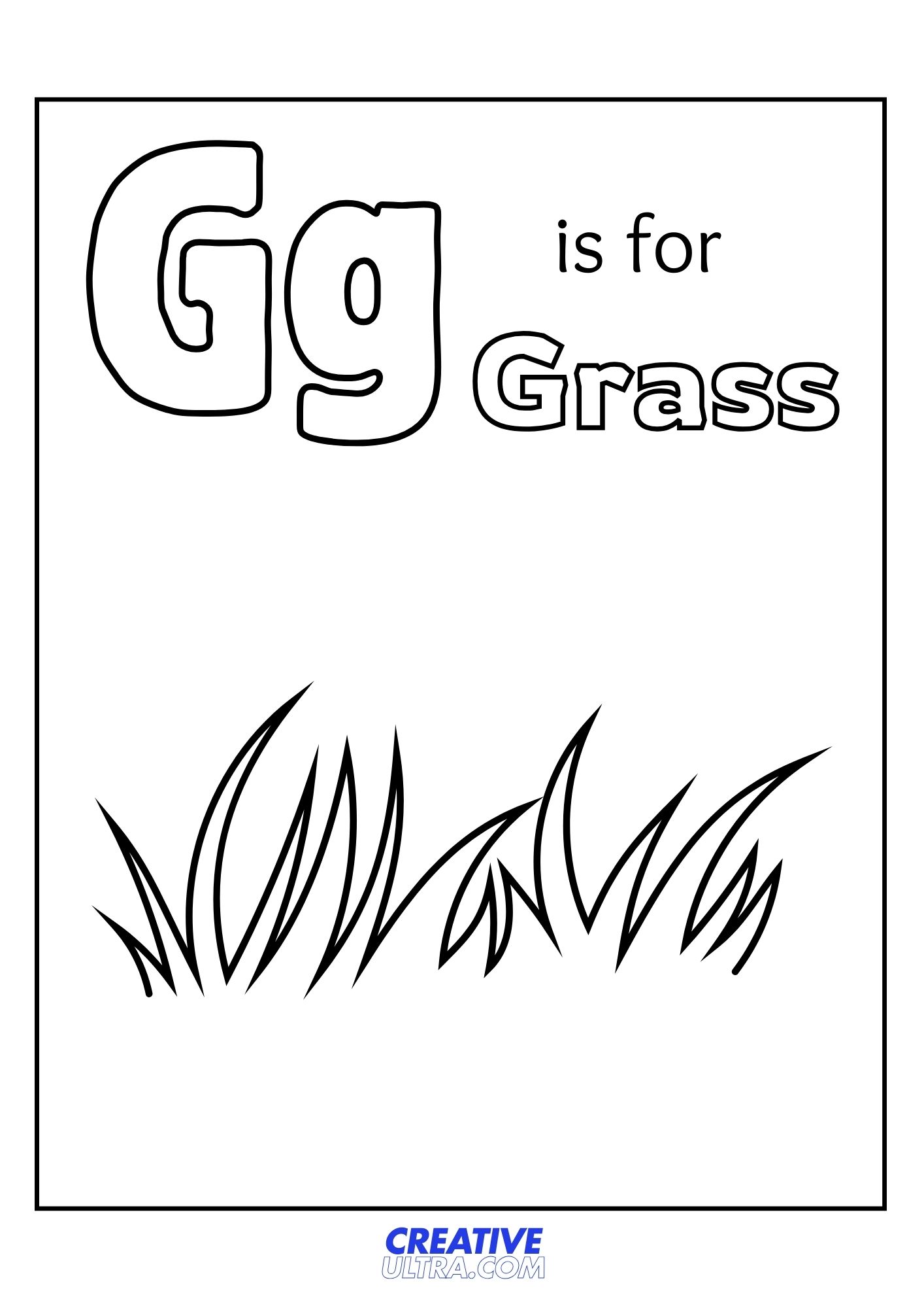 Grass Coloring Page