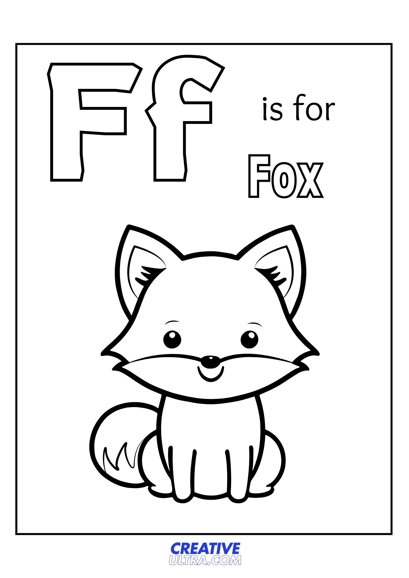 Fox Coloring Page