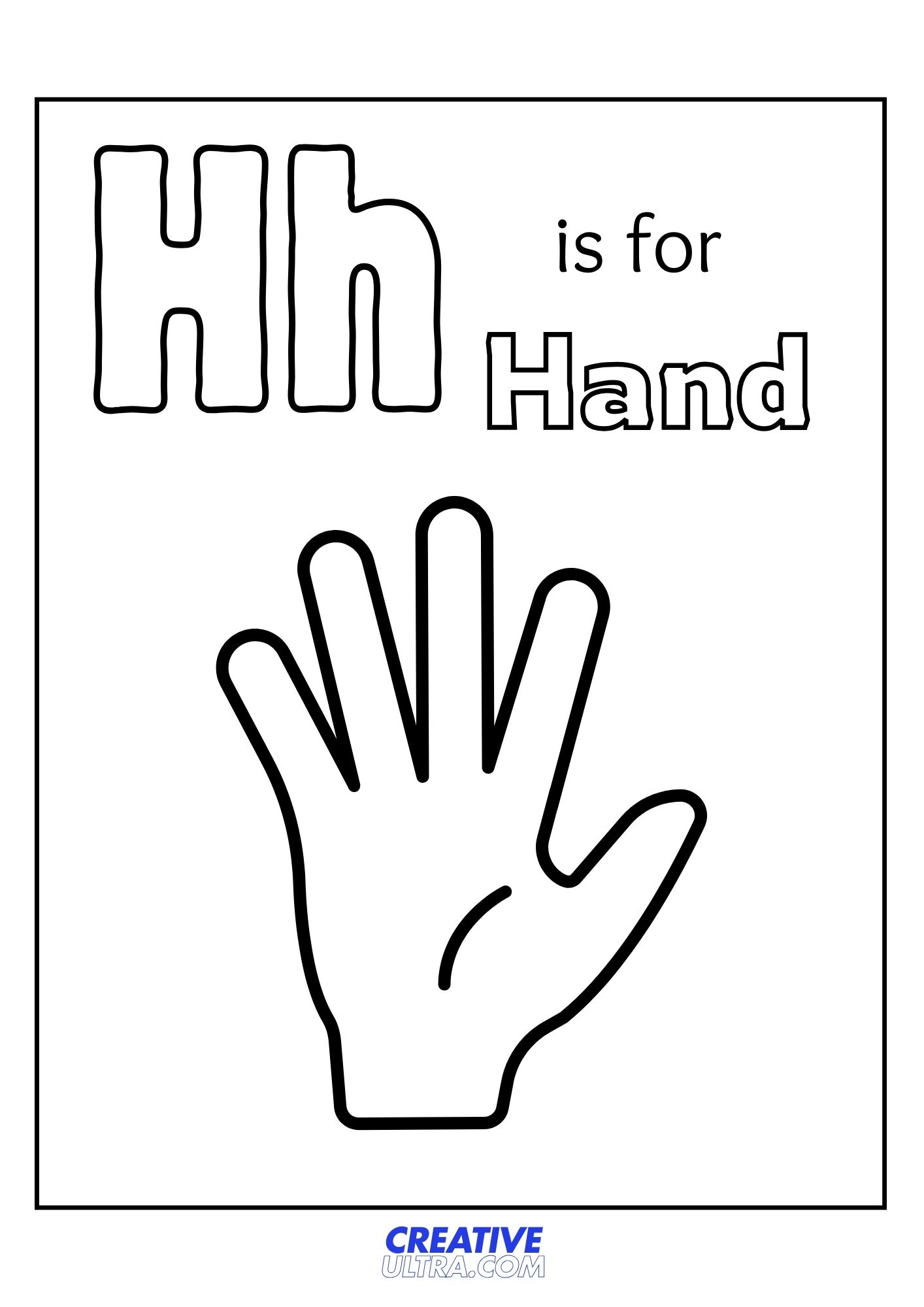 Hand Coloring Page