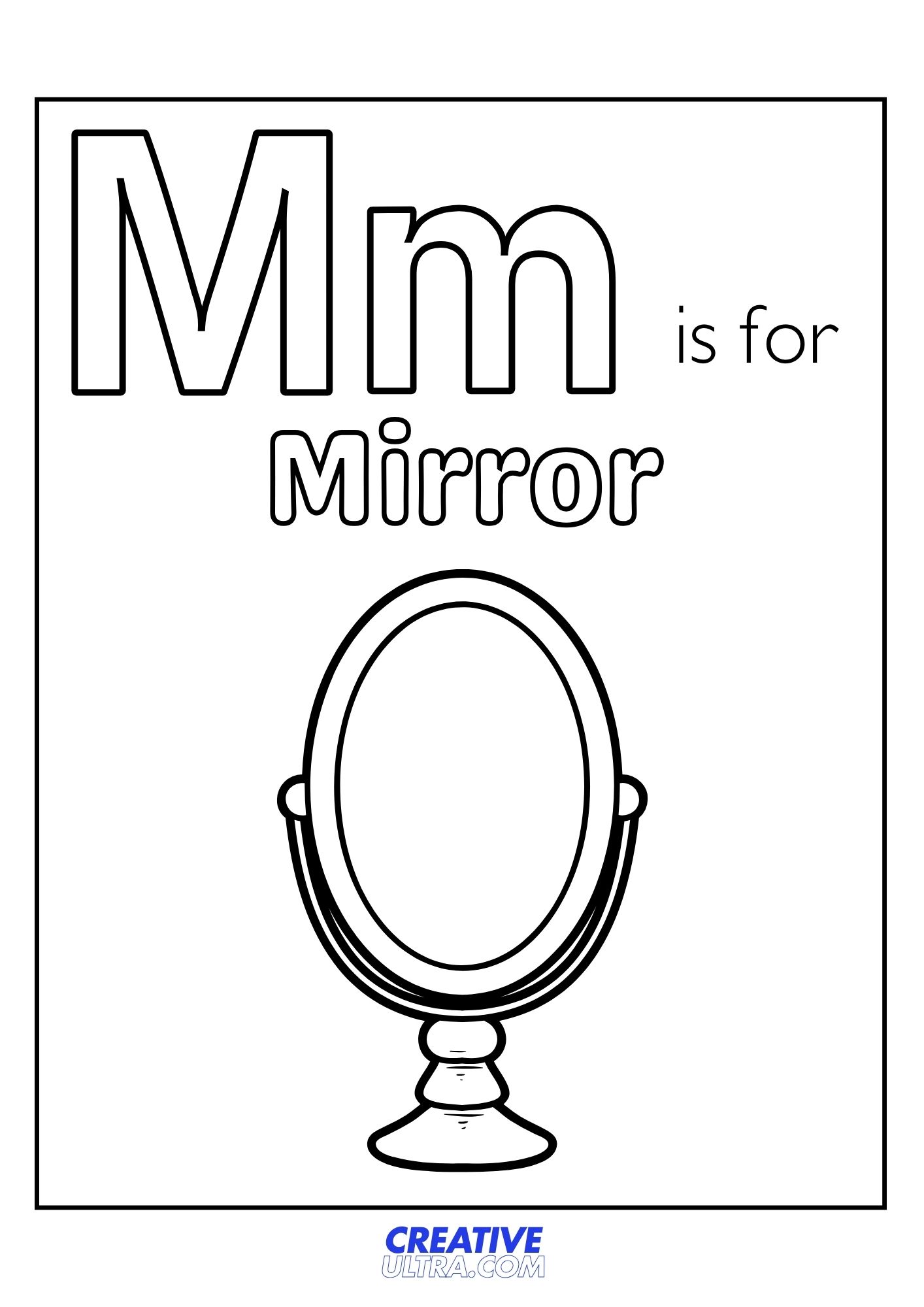 Mirror Coloring Page