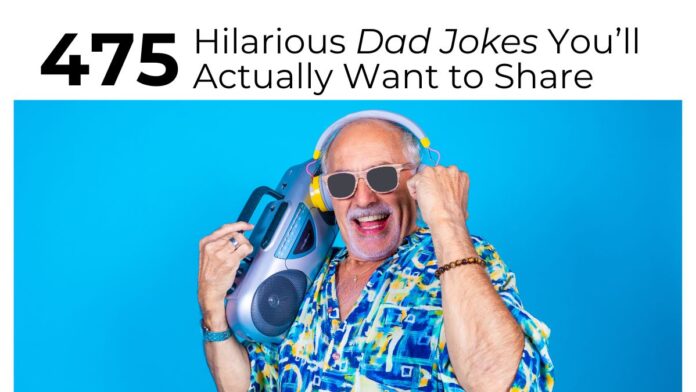 Elderly man in colorful shirt and sunglasses, joyfully holding a boombox. Text reads 