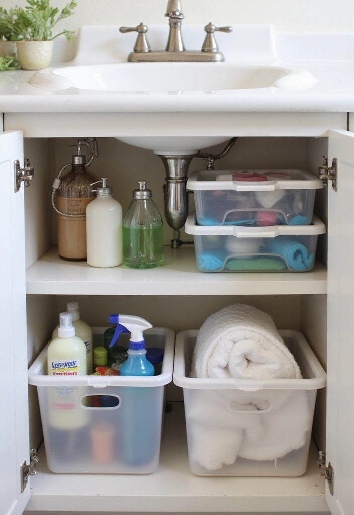 25 Clever Tiny Bathroom Storage Solutions That Maximize Every Inch! - 3. Under-Sink Storage Solutions