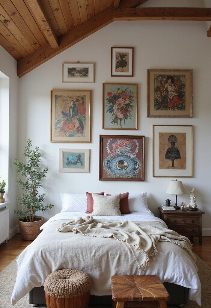 20 Cozy Loft Bedroom Ideas that Will Wrap You in Comfort! - 12. Artistic Touches