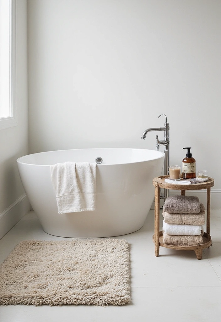 18 Stylish Storage Ideas for Compact Bathrooms That'll Change Your Life! - 17. Stylish Bath Mats with Storage