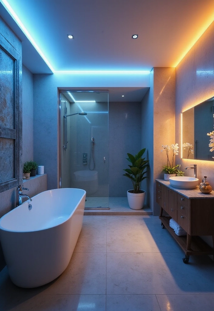 22 Smart Bathroom Trends for 2025 That Will Change How You Live! - 6. Smart Lighting