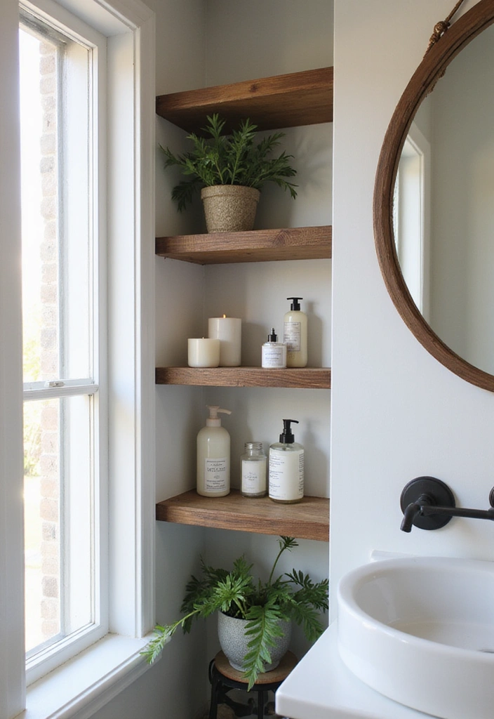 25 Clever Tiny Bathroom Storage Solutions That Maximize Every Inch! - 7. Corner Shelves