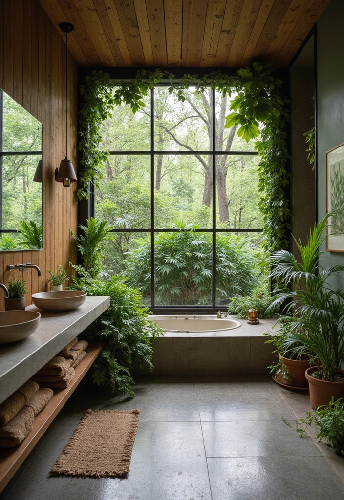 25 Dream Bathrooms to Inspire Your Creative Genius - 7. Nature-Inspired Design