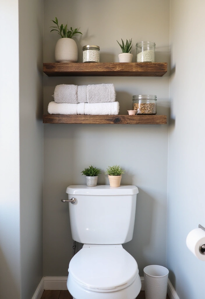 25 Clever Tiny Bathroom Storage Solutions That Maximize Every Inch! - 13. Use the Space Above the Toilet